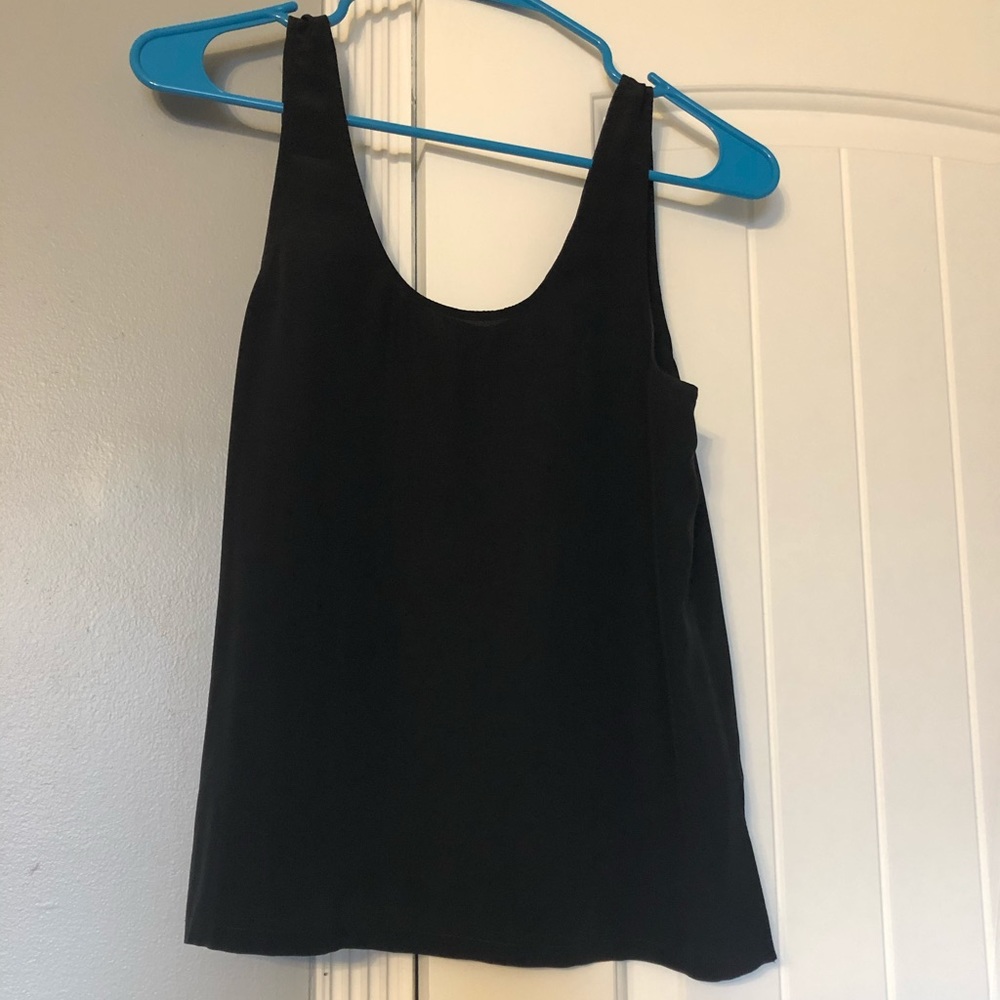 Madewell black scoop tank
